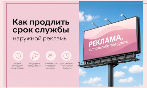 Как продлить срок службы наружной рекламы в Йошкаре-Ола